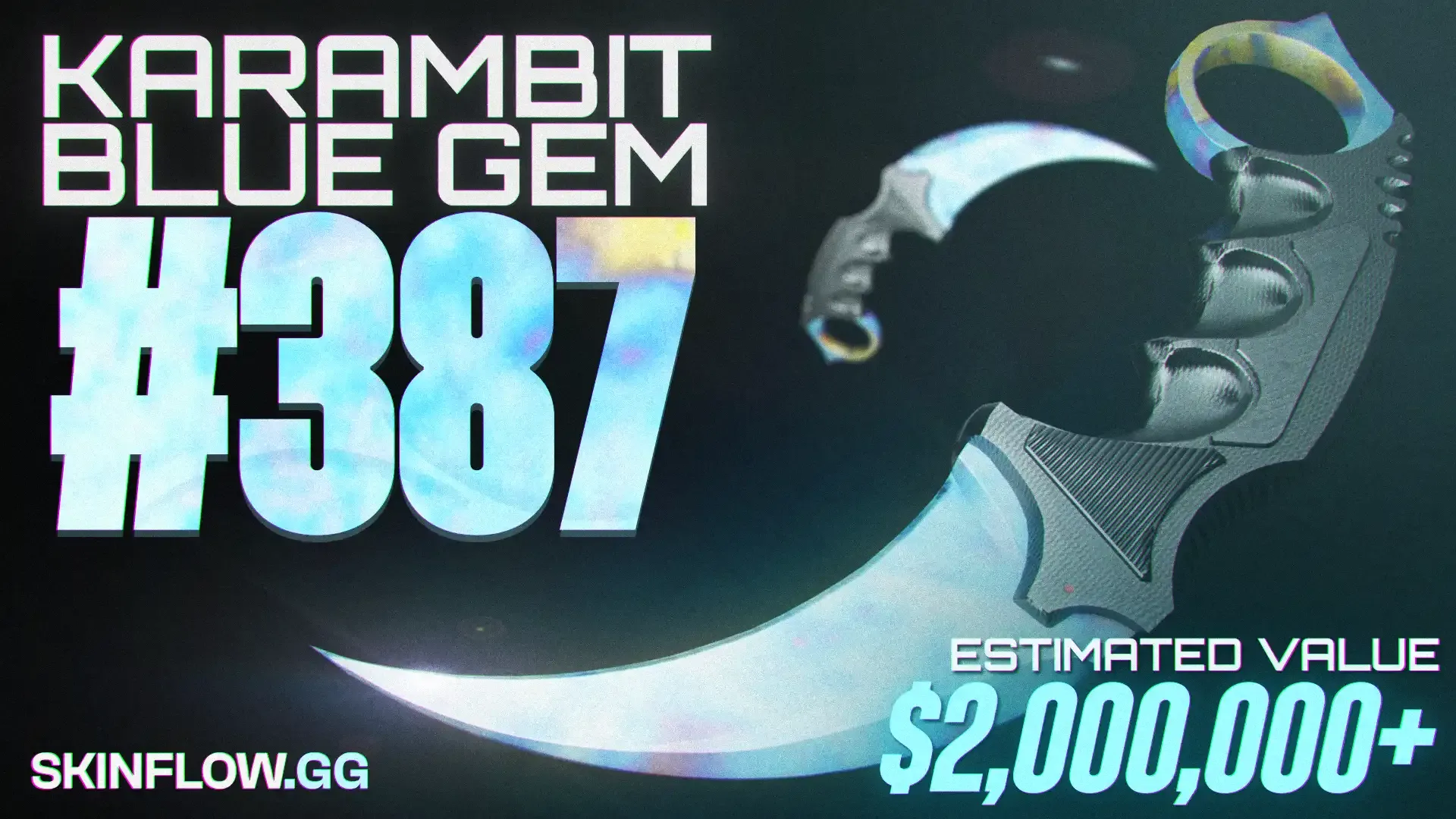 The $2 million Karambit Blue Gem, The Most Expensive Skin in CS2 (CSGO) thumbnail